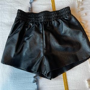 Nasty gal leather shorts